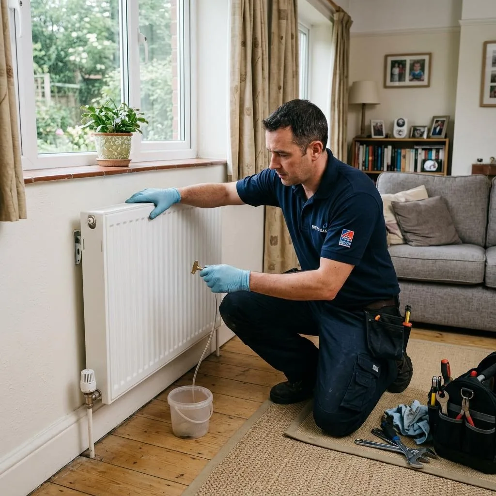 Radiator being bled and a valve replaced across Thurrock, London, Kent and surrounding areas